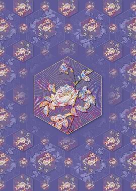 Pink Rose Turbine Pattern