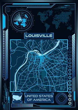 LOUISVILLE MAP USA