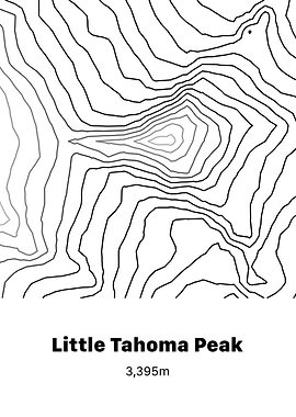 Little Tahoma Peak Contour