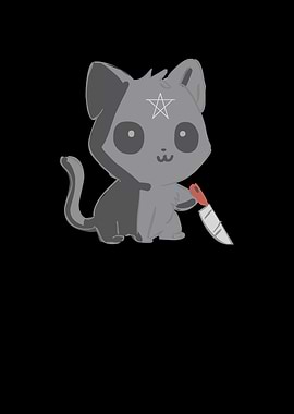 Cat Satanic Kawaii