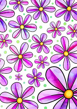 Doodle Daisy Flower 12