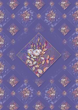 Mossy Pompon Rose Pattern