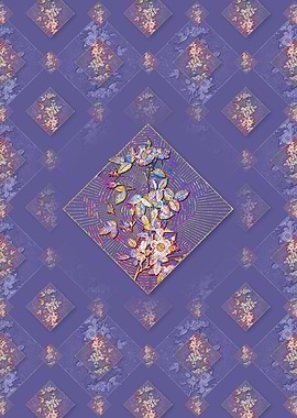 Pink Pompon Rose Pattern