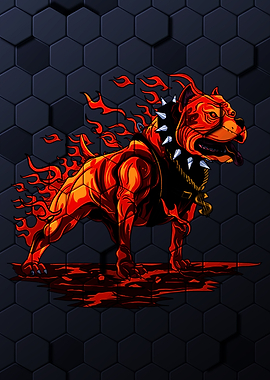 Dog Fire Pitbull From Hell