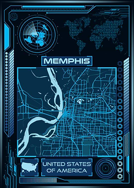 MEMPHIS MAP USA