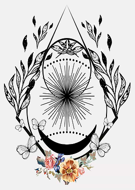 Boho style roses flower