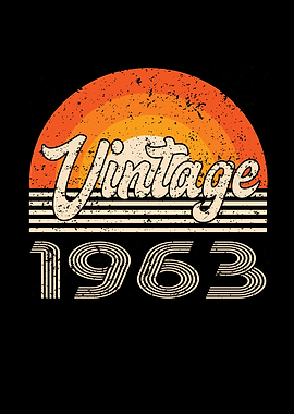 Vintage 1963 Birthday