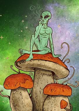 Celestial Alien Mushroom