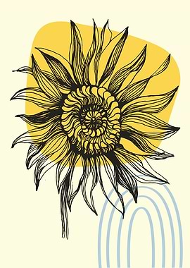Sunflower Nordic art