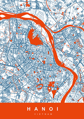 HANOI Map VIETNAM