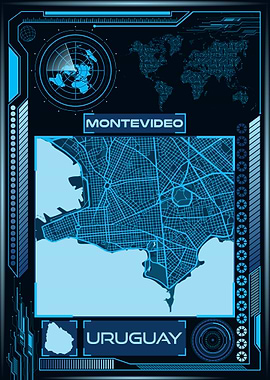 MONTEVIDEO MAP URUGUAY