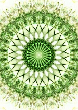 Light green mandala