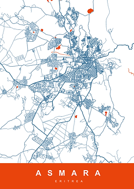 ASMARA Map ERITREA