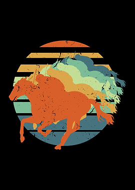 Horse Race Retro Vintage