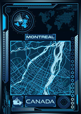 MONTREAL MAP CANADA