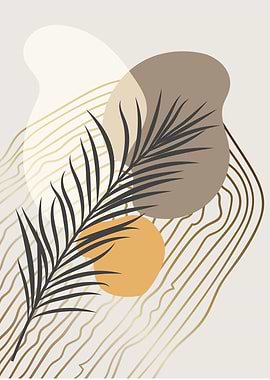 Tropical Leaf Modern art