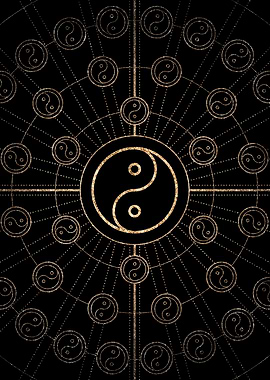 Gold Glitter Glyph Symbol