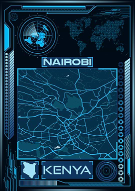 NAIROBI MAP KENYA