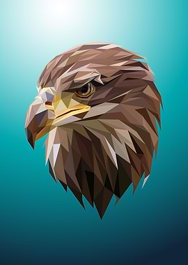Eagle Low Poly Art
