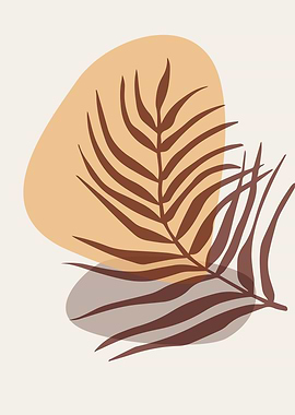 Tropical leaf geometricart