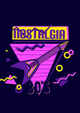 Classic guitar 80s style