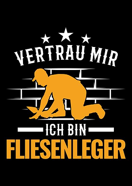 Vertrau mir Ich bin Fliese