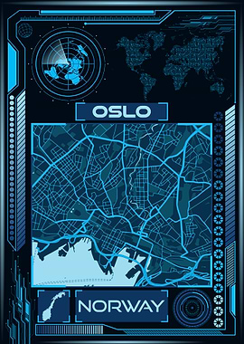 OSLO MAP NORWAY