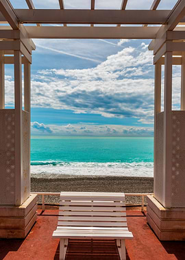 Pergola And Sea In Nice