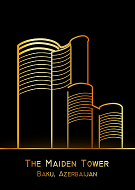 Maiden tower in Baku