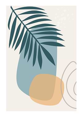 Abstract leaf Modern art