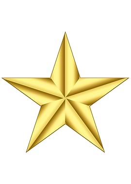 Military General Gold Star