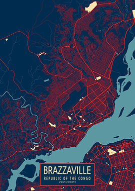 Brazzaville City Map Hope