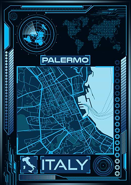 PALERMO MAP ITALY