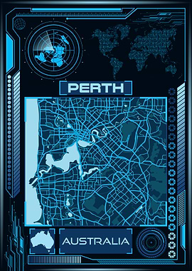 PERTH MAP AUSTRALIA