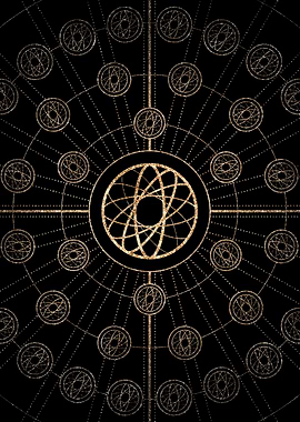 Black and Gold Magic Seal