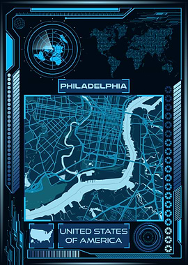 PHILADELPHIA MAP USA