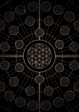 Gold Glyph Rune Sign Seal