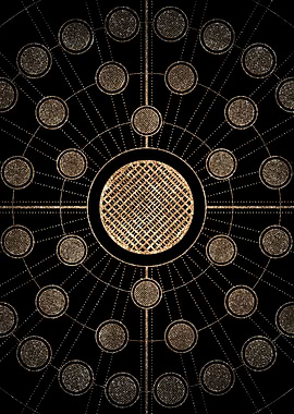 Gold Glyph Rune Circle Sig