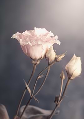 Pink flower, macro, garden