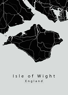 Isle of Wight Island Map