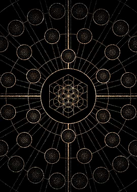 Gold Glyph Rune Sign Seal