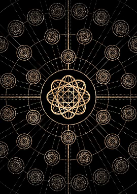 Black and Gold Magic Seal