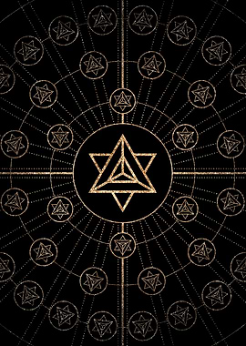 Black and Gold Magic Seal