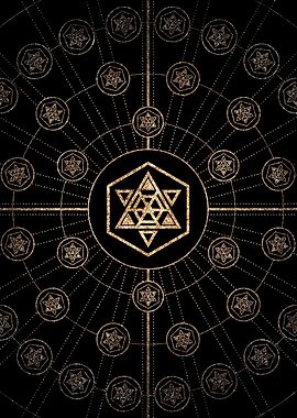 Black and Gold Magic Seal