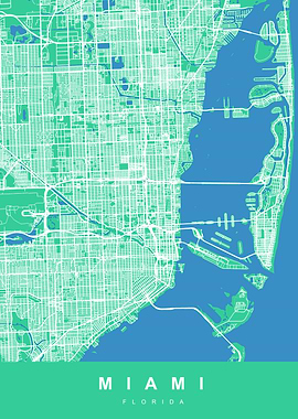 MIAMI Map FLORIDA