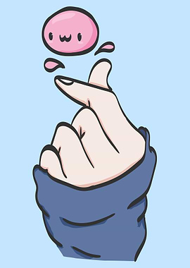Kpop Finger Heart Mochi