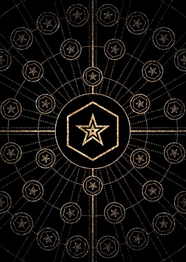 Black and Gold Magic Seal