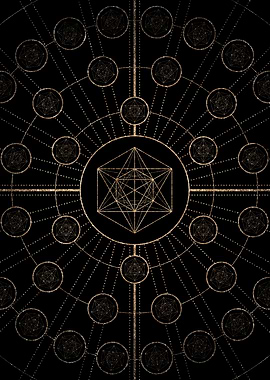 Black and Gold Magic Seal