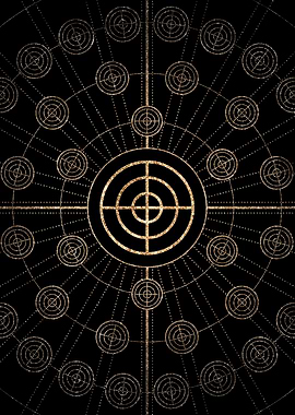 Black and Gold Magic Seal