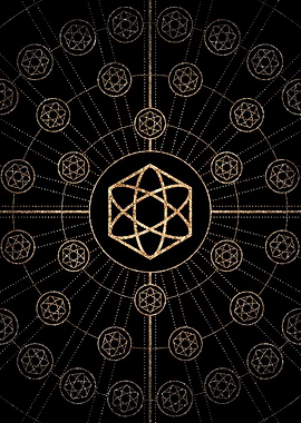 Black and Gold Magic Seal